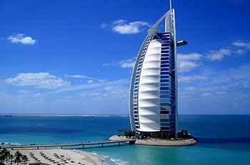 The hotel Burj al-Arab